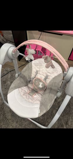 Pink Baby Swing