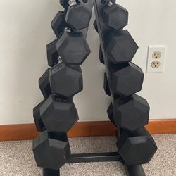 170 Pounds Dumbbells With Rack 