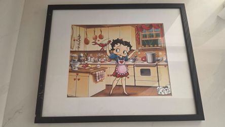 Betty Boop Kitchen Goddess Limited Edition Lithograph 3003/5000 – Framed