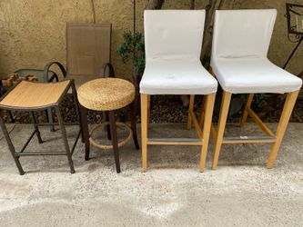 Each $5, Chairs and 1 Lamp