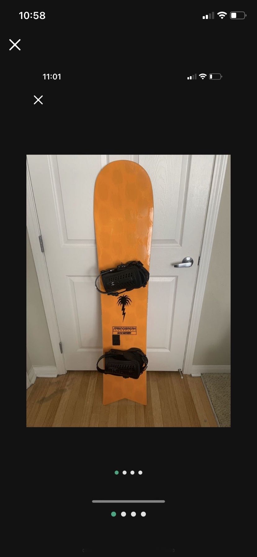 2020 Capita Spring Break Slush Slasher Powder Board and union force bindings