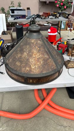 Brass light for diner room