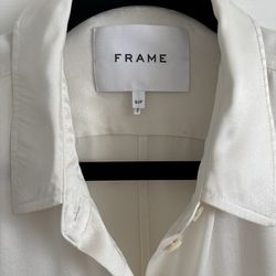 Frame silk blouse size small