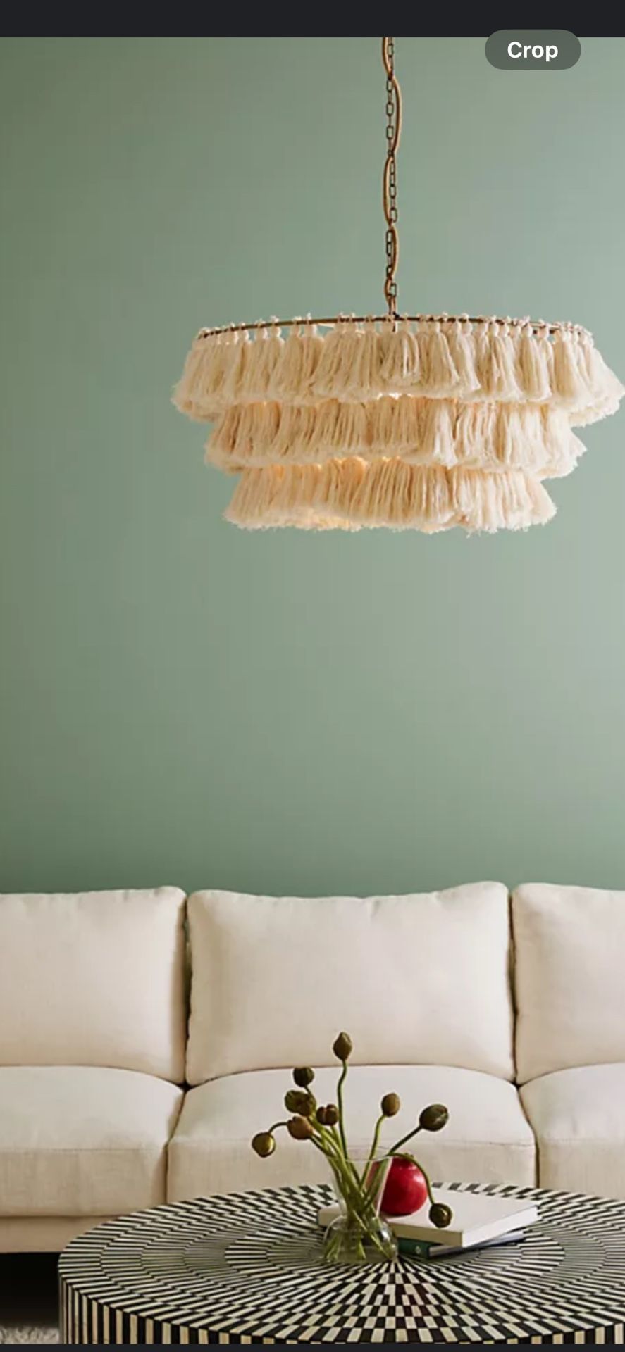 Anthropologie Tassel Chandelier