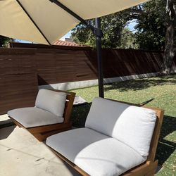 CB2 Outdoor Accent Chairs