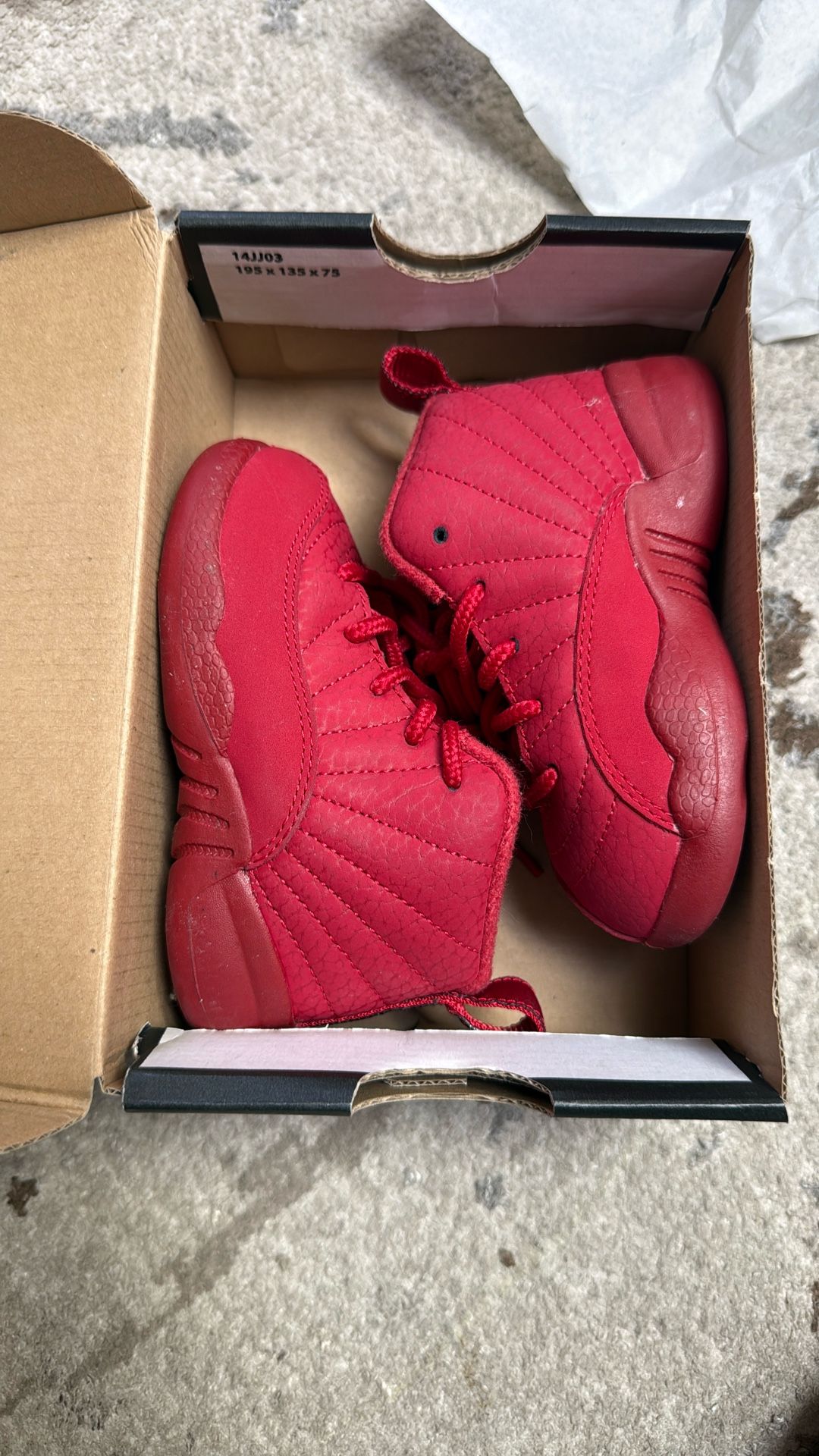 Jordan 12 Retro Size 5c Used