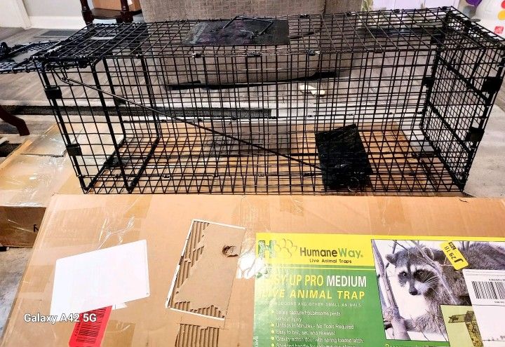 Brand NEW Humane WAY MEDIUM LIVE ANIMAL TRAP Raccoon RABBITS POSSUMS BNIB