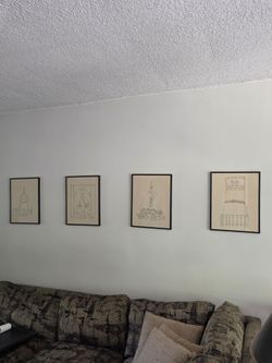 Authentic 6-Piece Robert Weil Mid-Century Print Suite