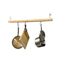 Pot Rack, Bamboo and Steel, J. K. Adams, Vermont; for Crate and Barrel