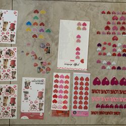 Heart and Animal Stickers Set Valentine’s Day stickers pick up Coral Springs 33071