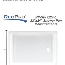 ***FREE** Shower Pan RV New ***FREE**