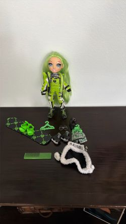 Lime Green Rainbow High Doll- Snowboarder