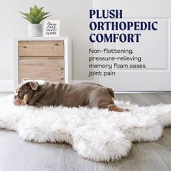 PupRug Orthopedic Dog Bed – Medium Faux Fur C18