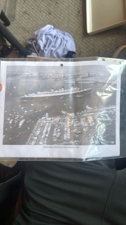 Queen Mary coming to port Dec 1967