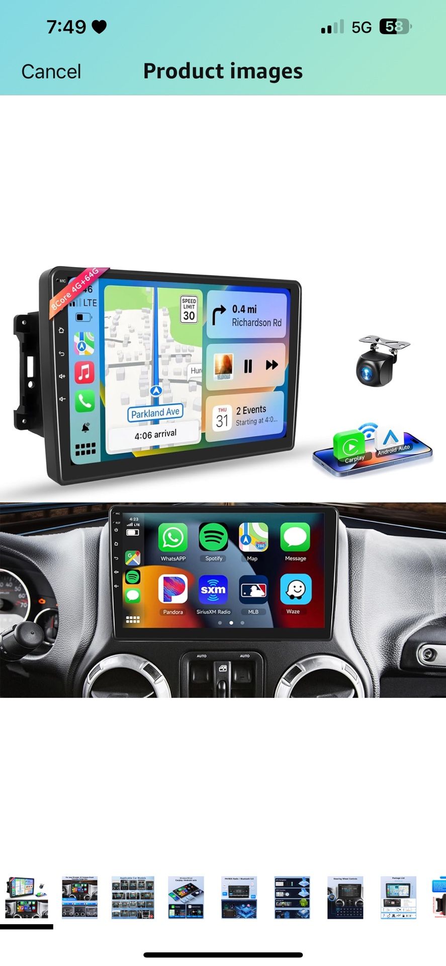 8Core4+64G Car Radio Stereo