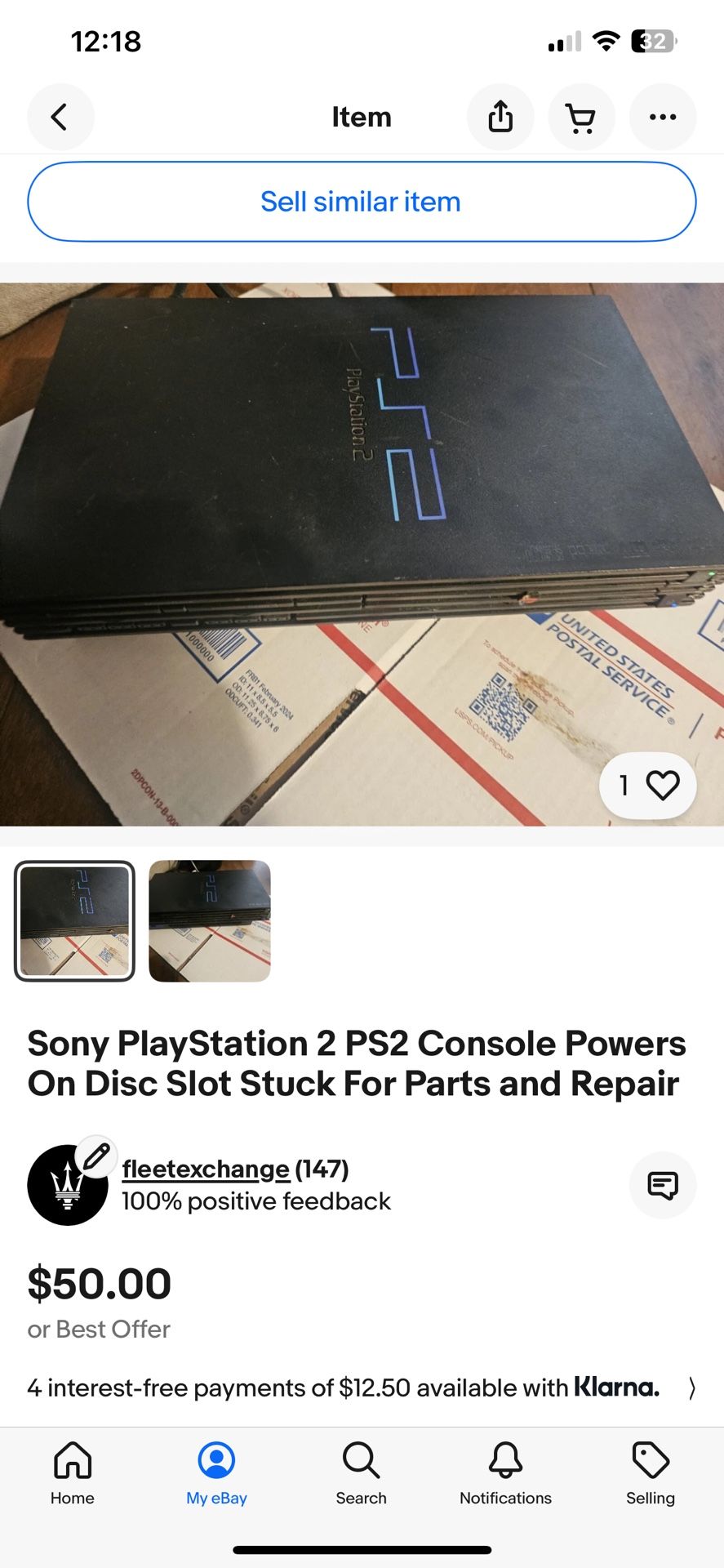 Play Station 2 For Parts Or Repair