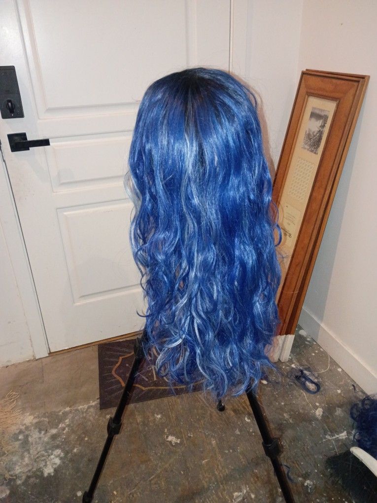 Blue Wig