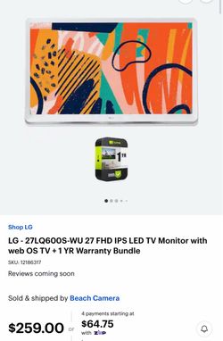 LG 27 inch tv
