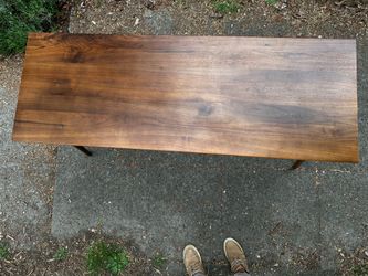 Article Walnut Table  30"H x 55"W x 20"D