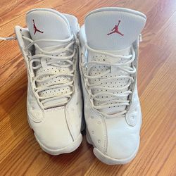 White Jordan retro 13s
