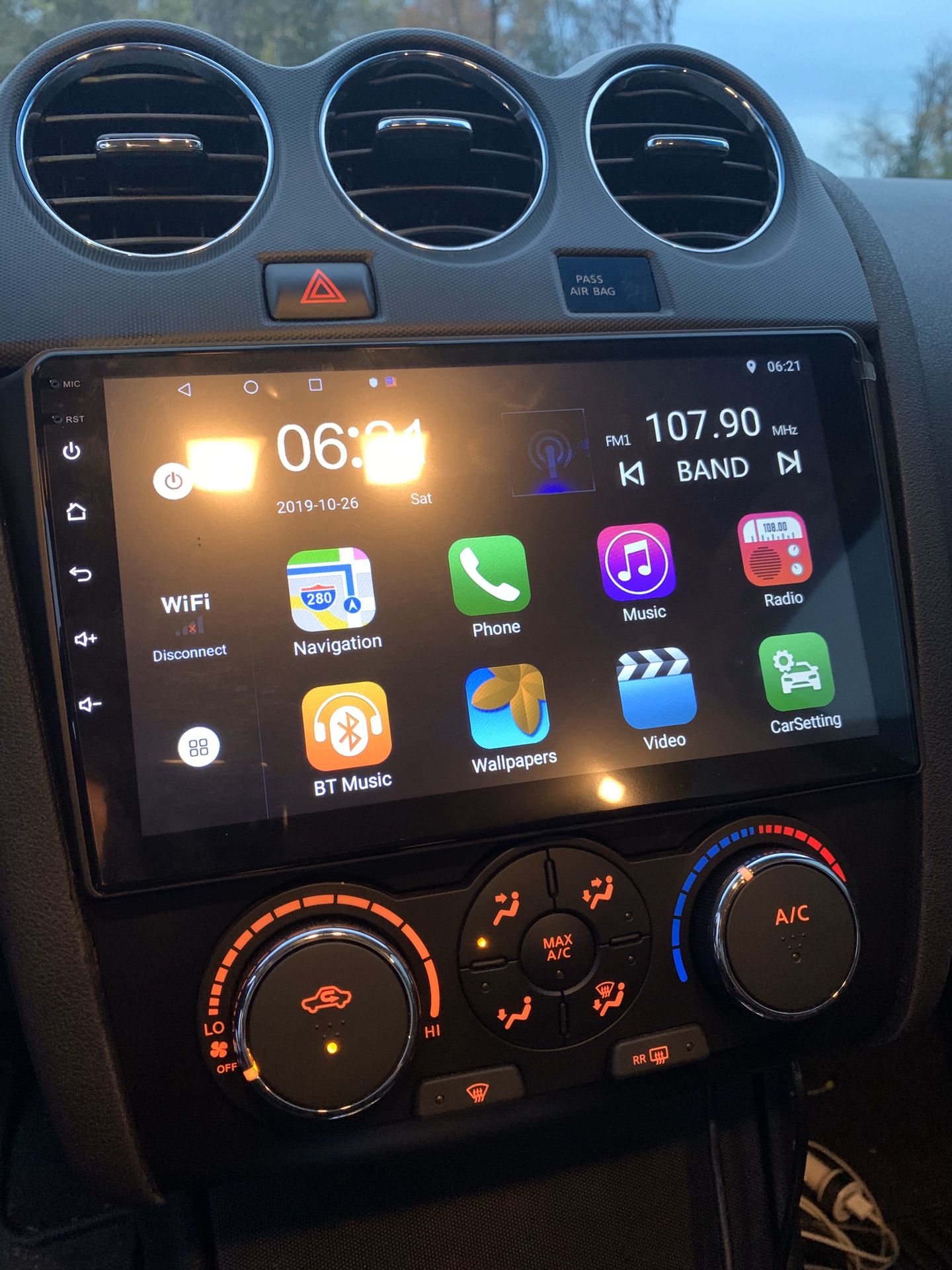 Android radio Nissan Altima double din