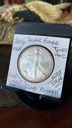 2006 SILVER EAGLE TONER PCGS MS69 UNC .999 WOW! First Strike- W/LABEL!