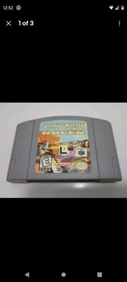 Star Wars Episode 1 Racer Nintendo 64 N64 Video Game Rare Disney Lucas Arts Cart