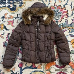 Fleece Lined Puffer Jacket (S/M)