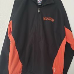 Giants Mens Orange And Black Sport Jacket For Sale 