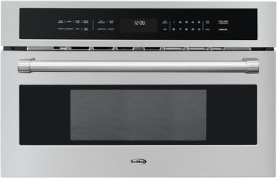 KoolMore KM-CWO30-SS Built-in Microwave with Convection Oven and Air Fryer, 1000W Power with 10 Levels, UL Listed Capacity in Stainless-Steel, 30 in/1