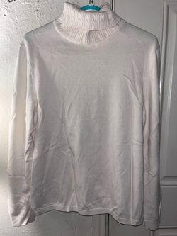 XL Talbots White Turtleneck