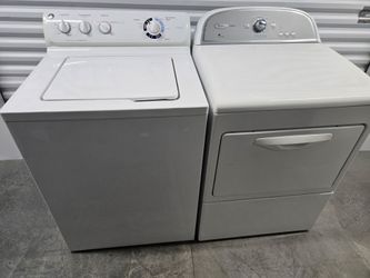 LIKE NEW - GE TOP LOAD MEGA CAPACITY WASHER AND WHIRLPOOL GAS DRYER - FREE DROP OFF