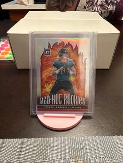Trevor Lawrence Donruss Optic Red-Hot Rookies Card