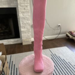 All Pink Thigh Highs