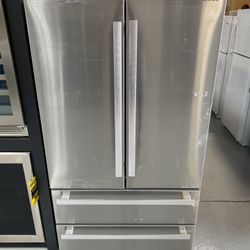 Sharp Stainless Steel French 4-Door Counter Depth Refrigerator 