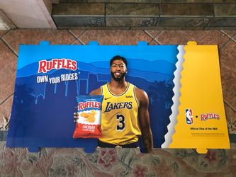 Anthony Davis Lakers cardboard billboard