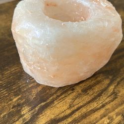 Single Himalayan Salt Candle Holder