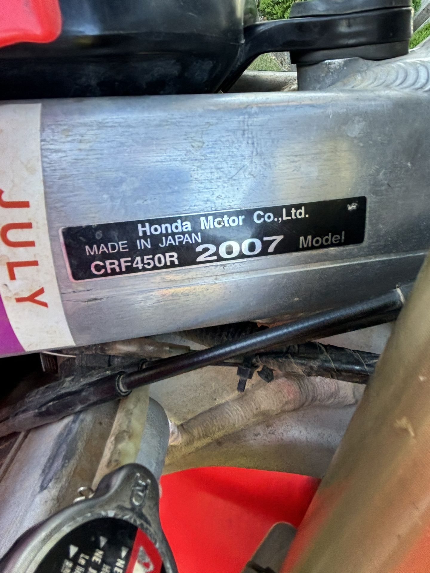 2007 Honda Crf 450R