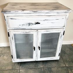 Portable Accent Cabinet/ Side Table 