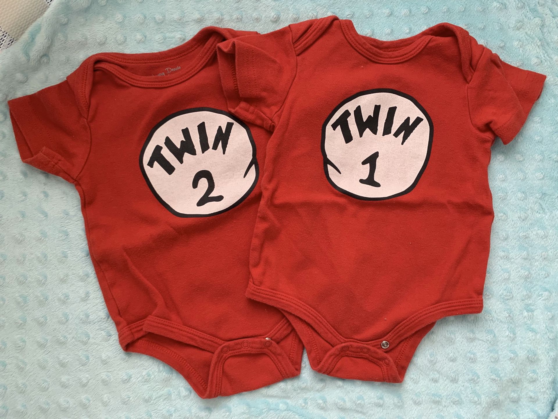 Twins onesies 3-6 months