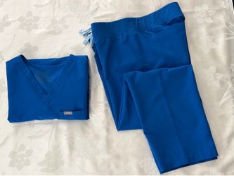 FIGS Blue Scrub Set, Size Medium