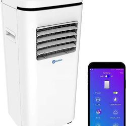 Alexa Voice-Enabled Smart Portable Air Conditioner 10,000 BTU Quiet AC Unit with Built-in Dehumidifier and Fan Modes, Mobile App and Easy In