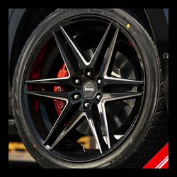 Brand New 24" Dub S267 6x139.7 Black Milled Wheels
