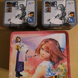 Final Fantasy X Tin Lunch Boxes Rare Promo PS2
