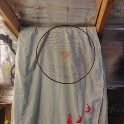 Brown Leather Red, Orange "Lager Dream Catcher"