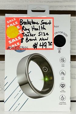 Brookstone Smart Ring Health Tracker Size 8 Brand New
