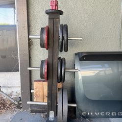 15 Plate weights with Stand $60