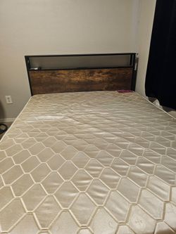 Queen bed with mattress
