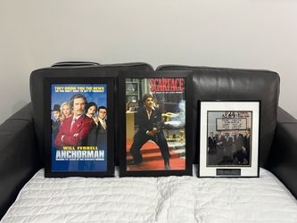 Set of 3 Framed Movie Posters