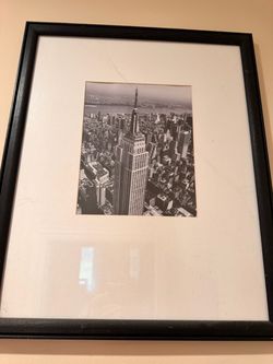 Empire State Building NYC Gallery Framed Photo Black White